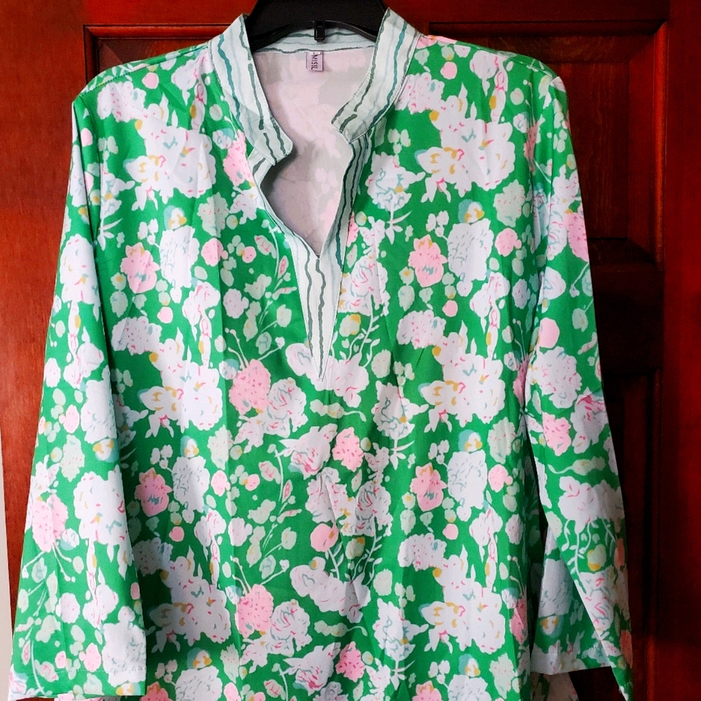 Summer Chiffon Floral Print Top